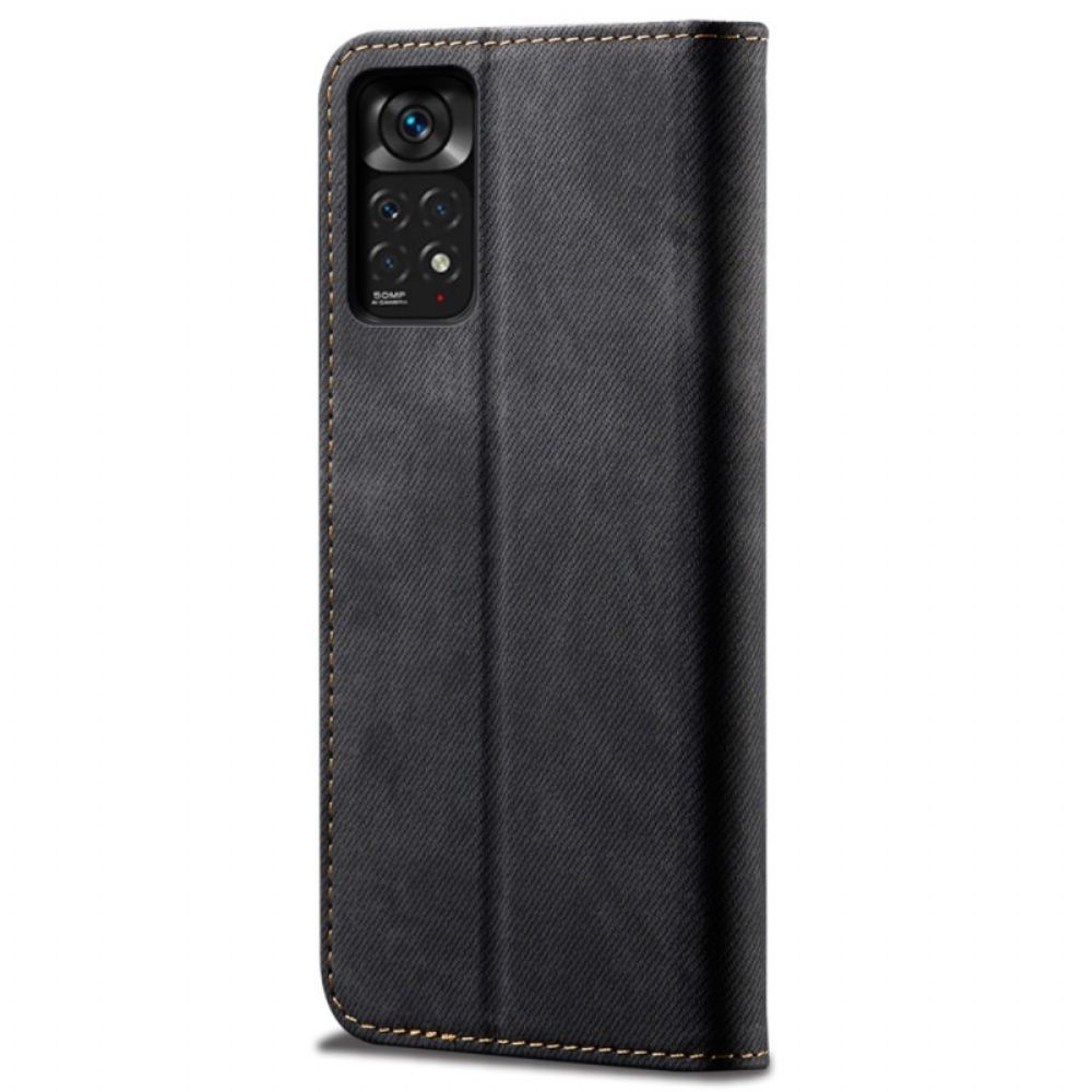 Schutzhülle Für Xiaomi Redmi Note 11 Pro 4G / 5G Flip Case Jeansstoff