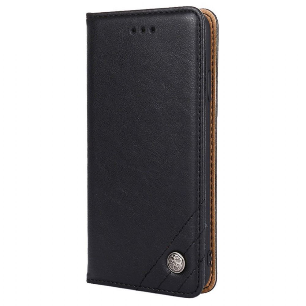 Schutzhülle Für Xiaomi Redmi Note 11 Pro 4G / 5G Flip Case Lederoptik Mit Nieten