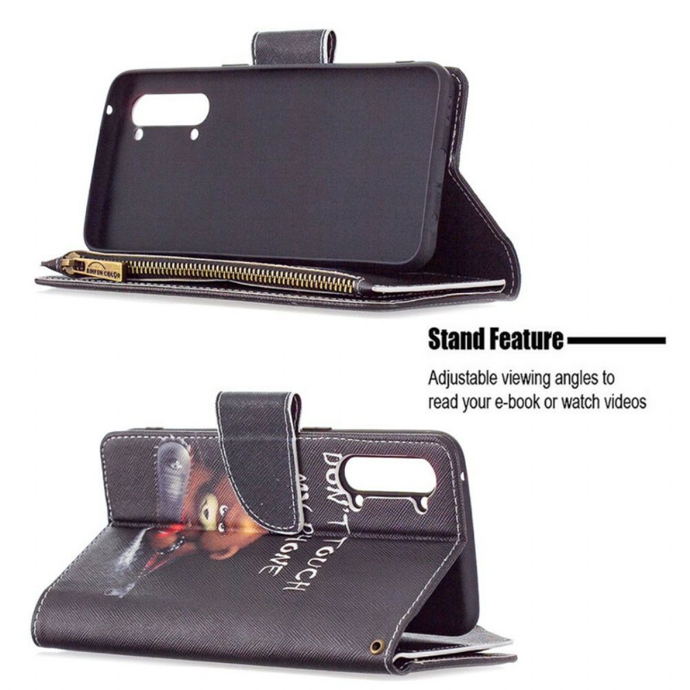 Flip Case Für Oppo Find X2 Lite Bärentasche Mit Reißverschluss