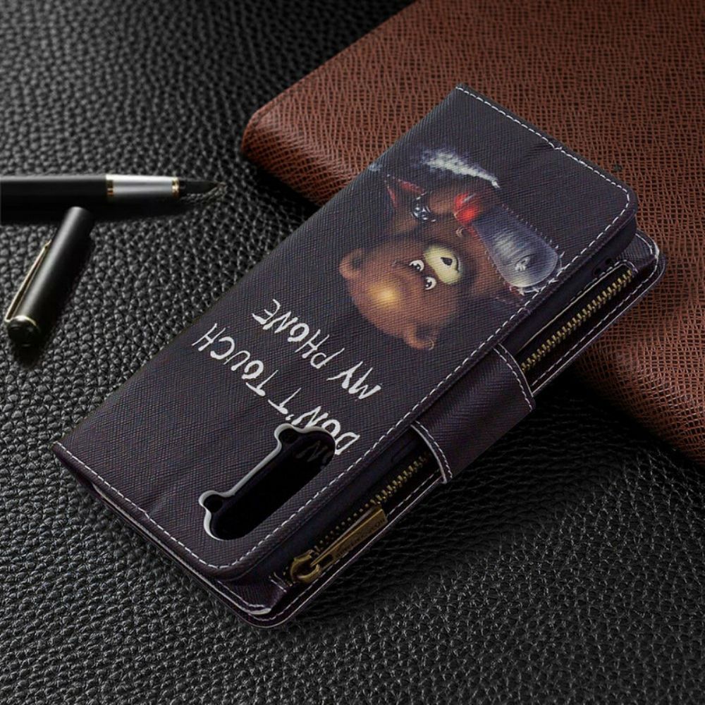 Flip Case Für Oppo Find X2 Lite Bärentasche Mit Reißverschluss