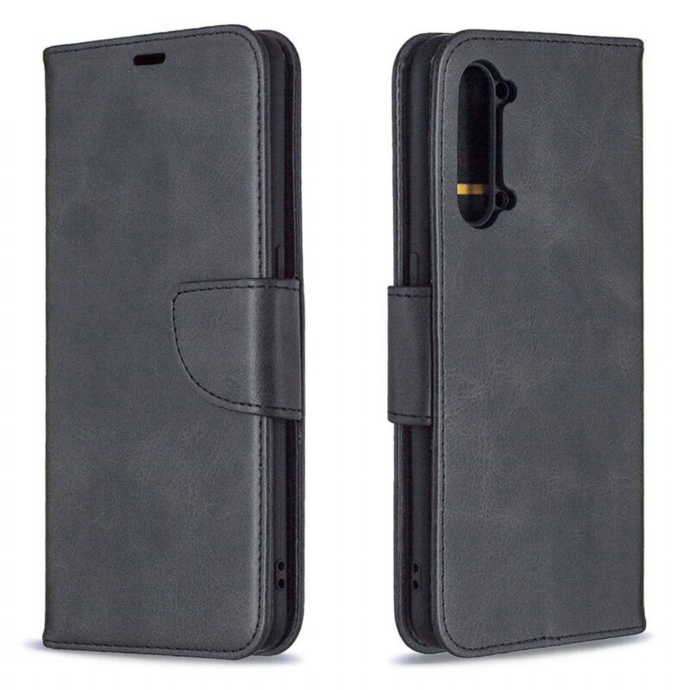 Flip Case Für Oppo Find X2 Lite Flip Case Glatte Schräge Klappe