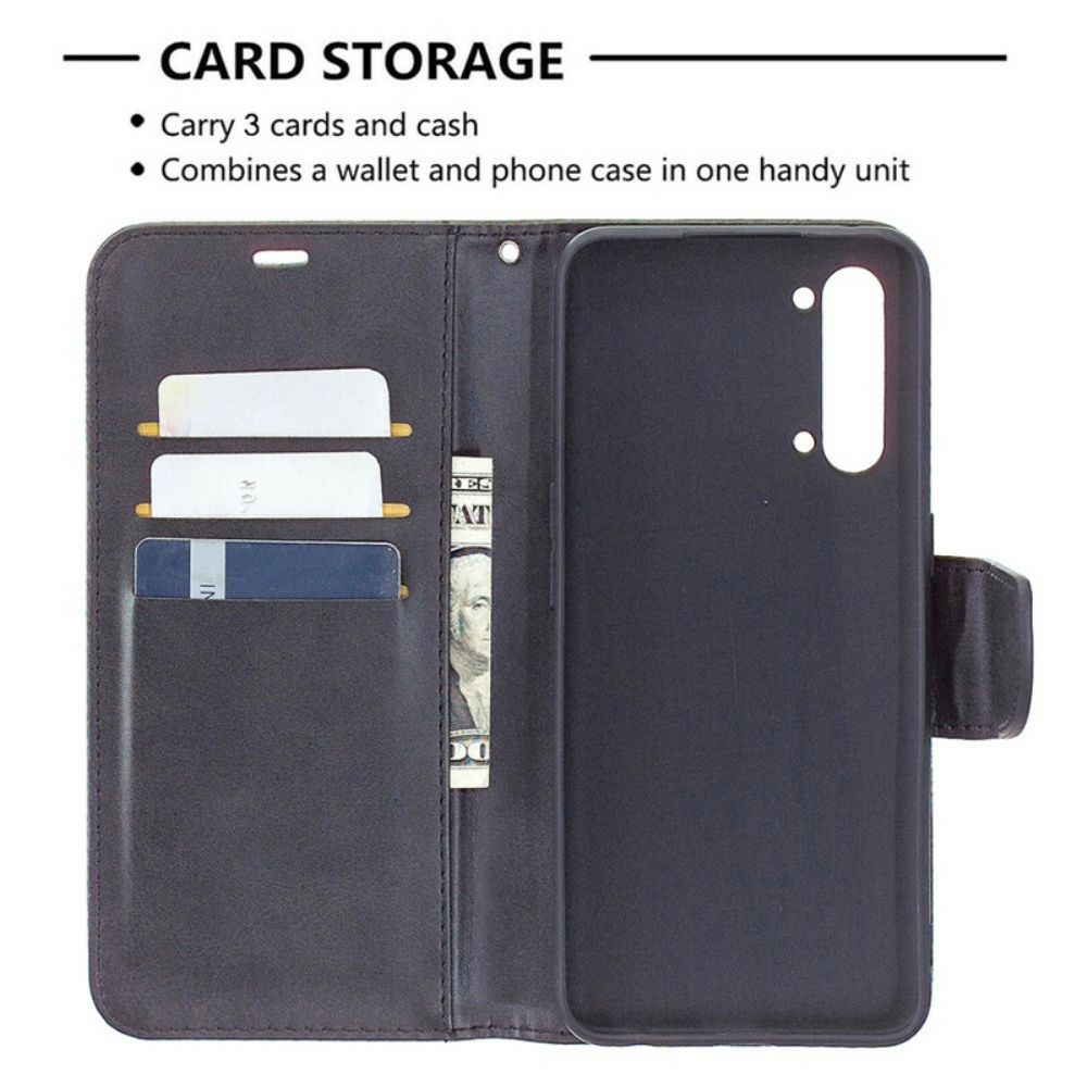 Flip Case Für Oppo Find X2 Lite Flip Case Glatte Schräge Klappe