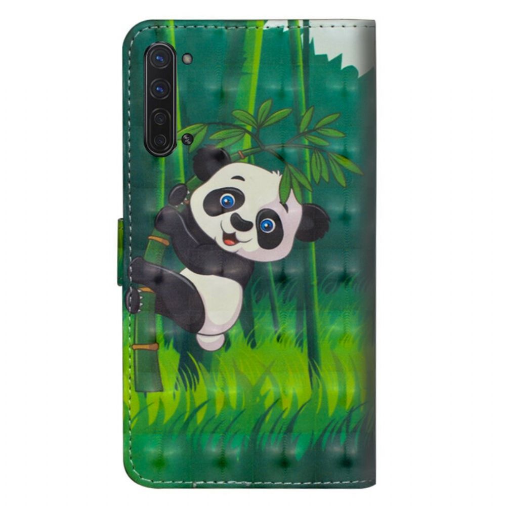 Lederhüllen Für Oppo Find X2 Lite Panda Und Bambus