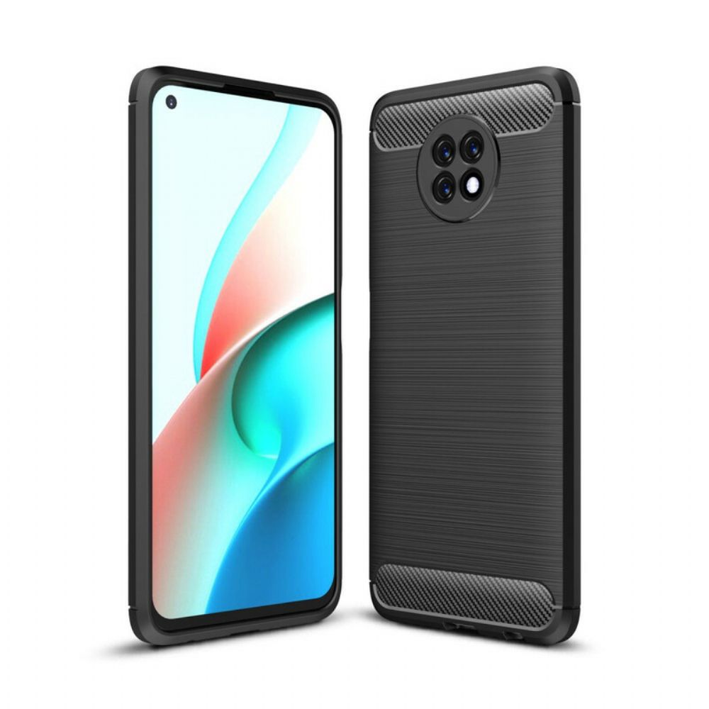 Handyhülle Für Xiaomi Redmi Note 9 5G / 9T 5G Gebürstete Kohlefaser