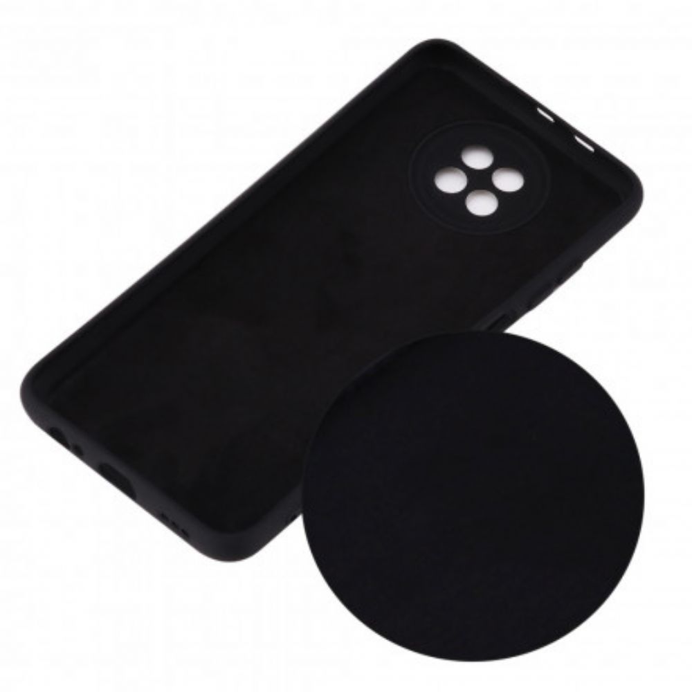 Hülle Für Xiaomi Redmi Note 9 5G / 9T 5G Flüssigsilikon Und Lanyard