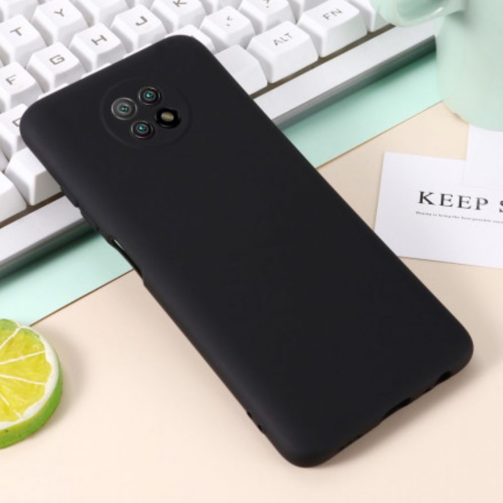 Hülle Für Xiaomi Redmi Note 9 5G / 9T 5G Flüssigsilikon Und Lanyard