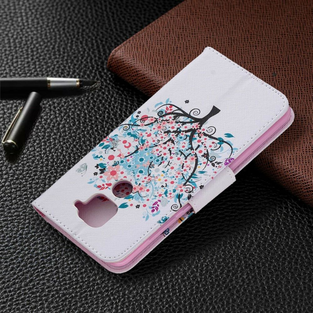 Flip Case Für Xiaomi Redmi Note 9 Blumiger Baum