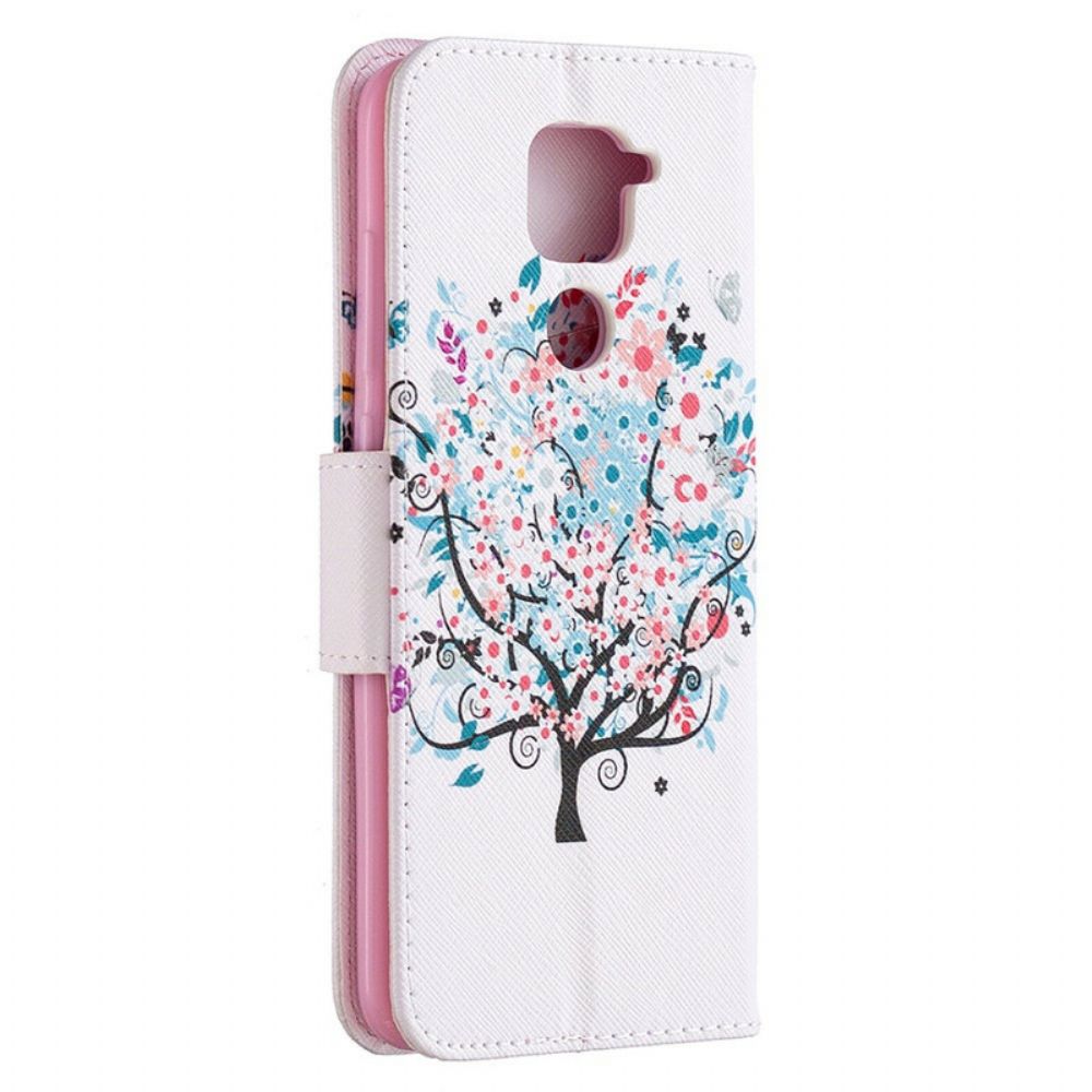 Flip Case Für Xiaomi Redmi Note 9 Blumiger Baum