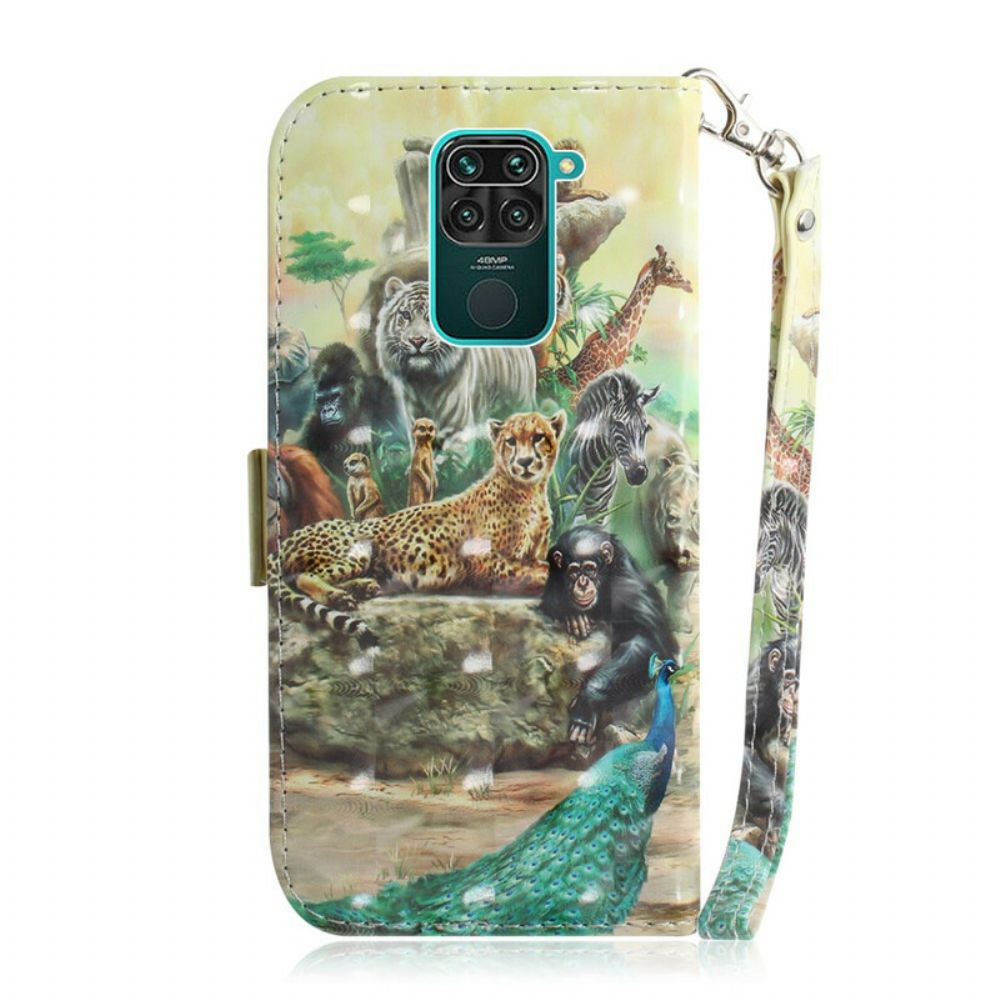 Flip Case Für Xiaomi Redmi Note 9 Mit Kordel Tanga-safaritiere