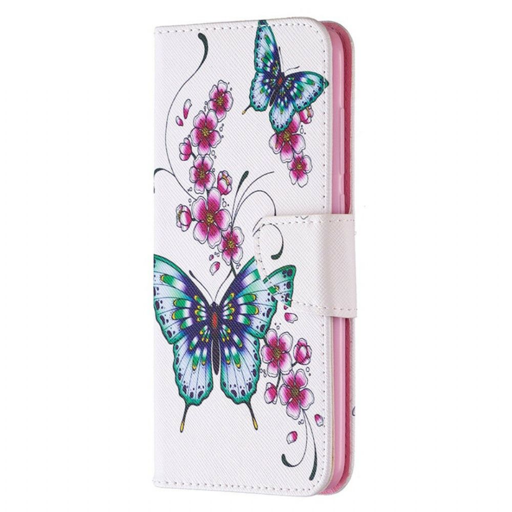 Flip Case Für Xiaomi Redmi Note 9 Wunderbare Schmetterlinge