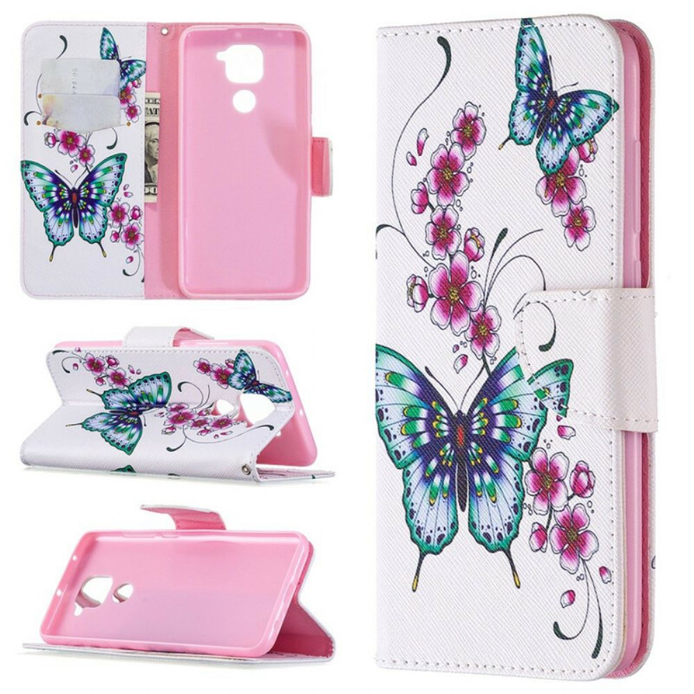Flip Case Für Xiaomi Redmi Note 9 Wunderbare Schmetterlinge