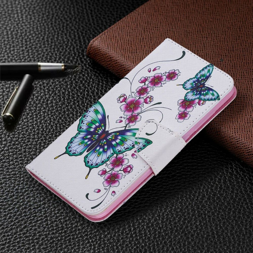Flip Case Für Xiaomi Redmi Note 9 Wunderbare Schmetterlinge
