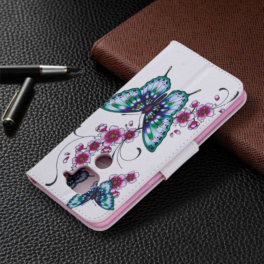 Flip Case Für Xiaomi Redmi Note 9 Wunderbare Schmetterlinge