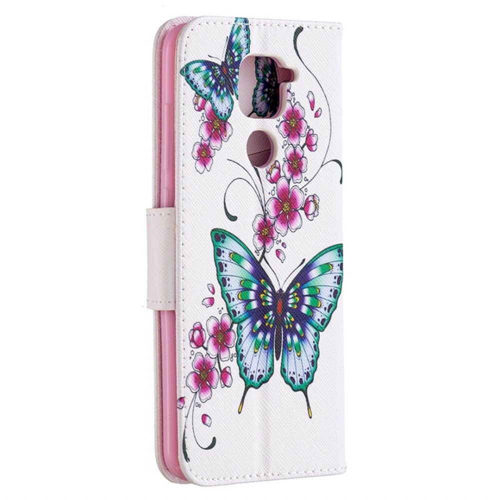 Flip Case Für Xiaomi Redmi Note 9 Wunderbare Schmetterlinge