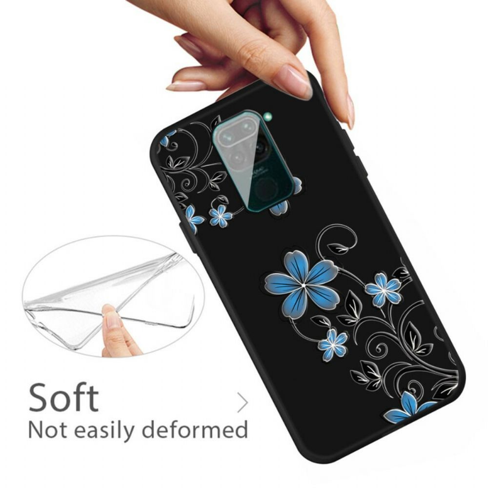 Handyhülle Für Xiaomi Redmi Note 9 Blaue Blumen