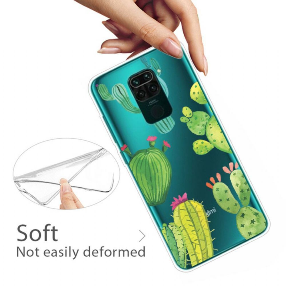 Hülle Für Xiaomi Redmi Note 9 Kaktus Aquarell