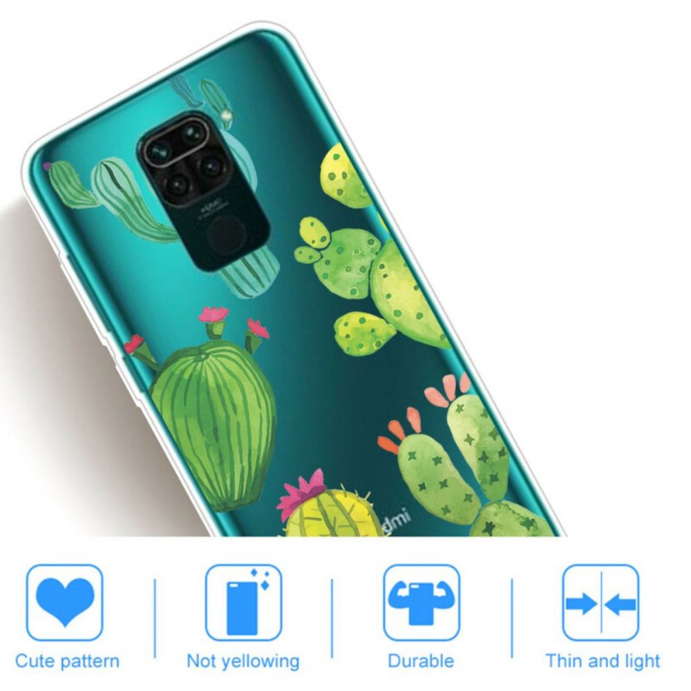 Hülle Für Xiaomi Redmi Note 9 Kaktus Aquarell