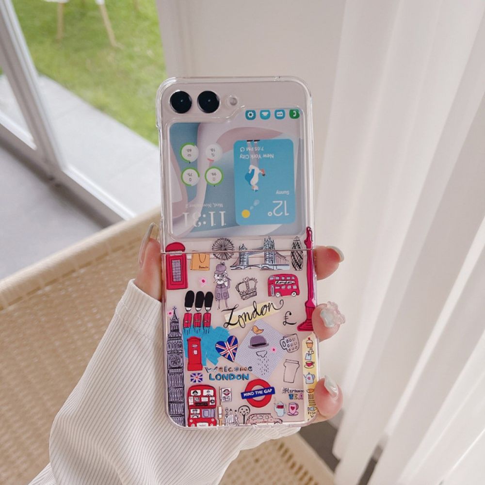 Hülle Für Samsung Galaxy Z Flip 5 Transparentes London