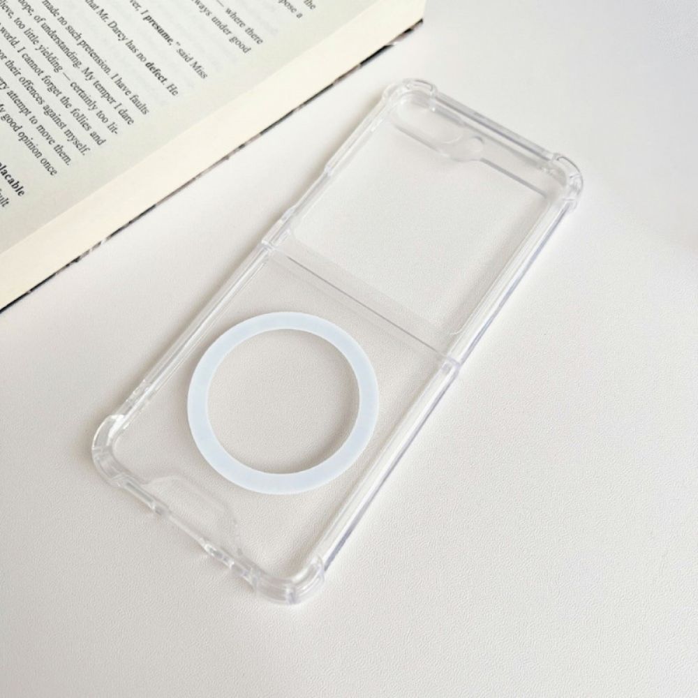 Hülle Samsung Galaxy Z Flip 5 Handyhülle Transparent Magsafe Kompatibel