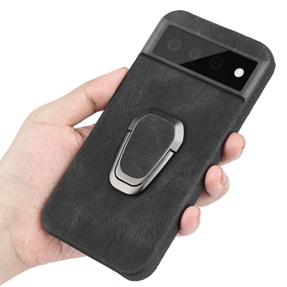 Handyhülle Für Google Pixel 6 Pro Ledereffekt Elegance Ring-stütze Neue Farben