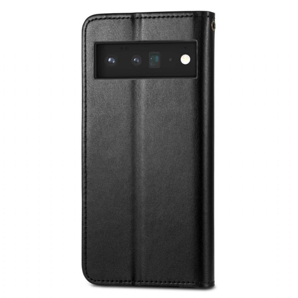 Lederhüllen Für Google Pixel 6 Pro Kunstleder Und Vintage-verschluss