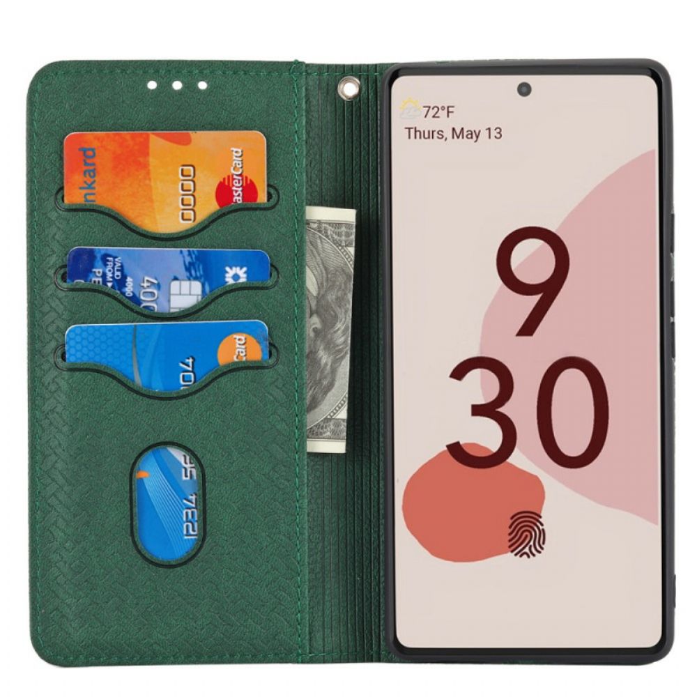 Lederhüllen Für Google Pixel 6 Pro Mit Kordel Ausführung Mit Gewebtem Lederriemen
