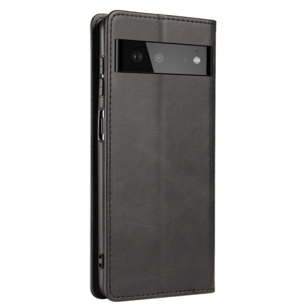 Schutzhülle Für Google Pixel 6 Pro Flip Case Magnetischer Ledereffekt