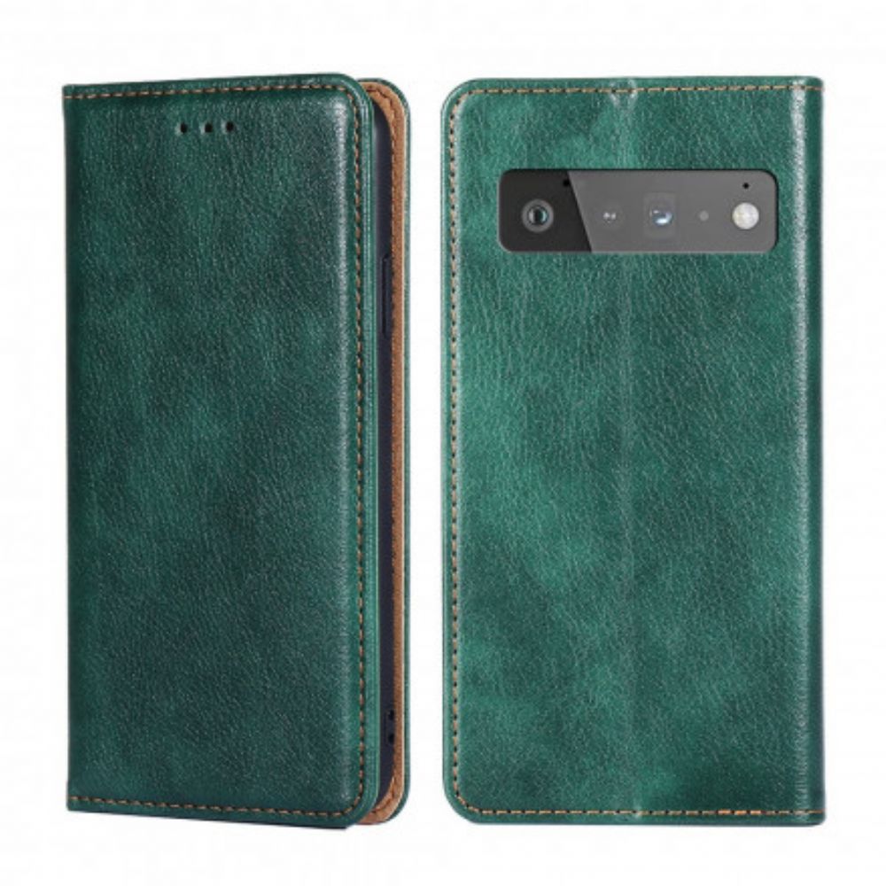 Schutzhülle Für Google Pixel 6 Pro Flip Case Vintage-leder-stil