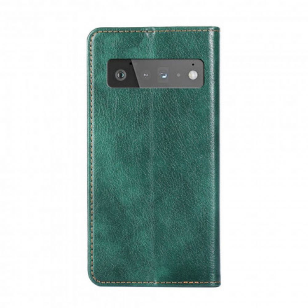 Schutzhülle Für Google Pixel 6 Pro Flip Case Vintage-leder-stil