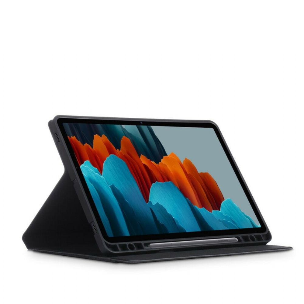 Case Für Samsung Galaxy Tab S7 Plus / Tab S8 Plus Business-ledereffekt