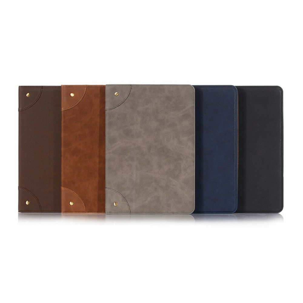 Case Für Samsung Galaxy Tab S7 Plus / Tab S8 Plus Vintage Nieten Aus Kunstleder