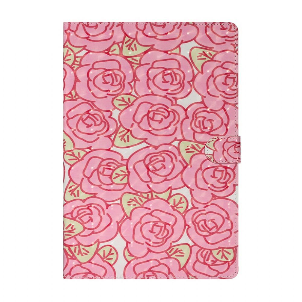 Flip Case Für Samsung Galaxy Tab S7 Plus / Tab S8 Plus Blumen