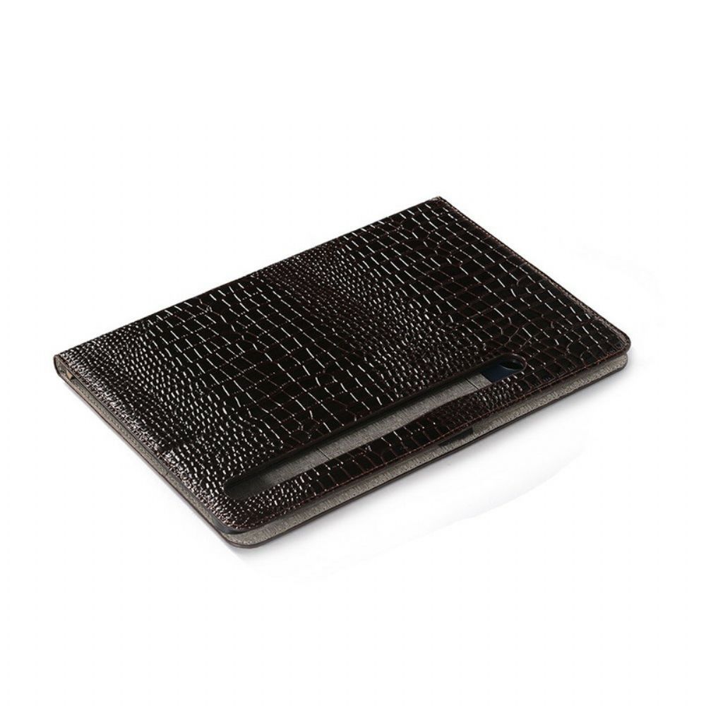 Flip Case Für Samsung Galaxy Tab S7 Plus / Tab S8 Plus Krokodilleder-effekt