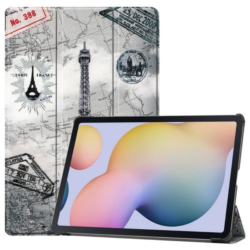 Schutzhülle Für Samsung Galaxy Tab S7 Plus / Tab S8 Plus Verstärkter Eiffelturm