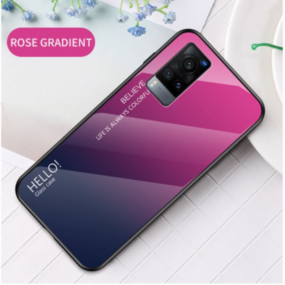 Hülle Für Vivo X60 Hallo Tempered Glass