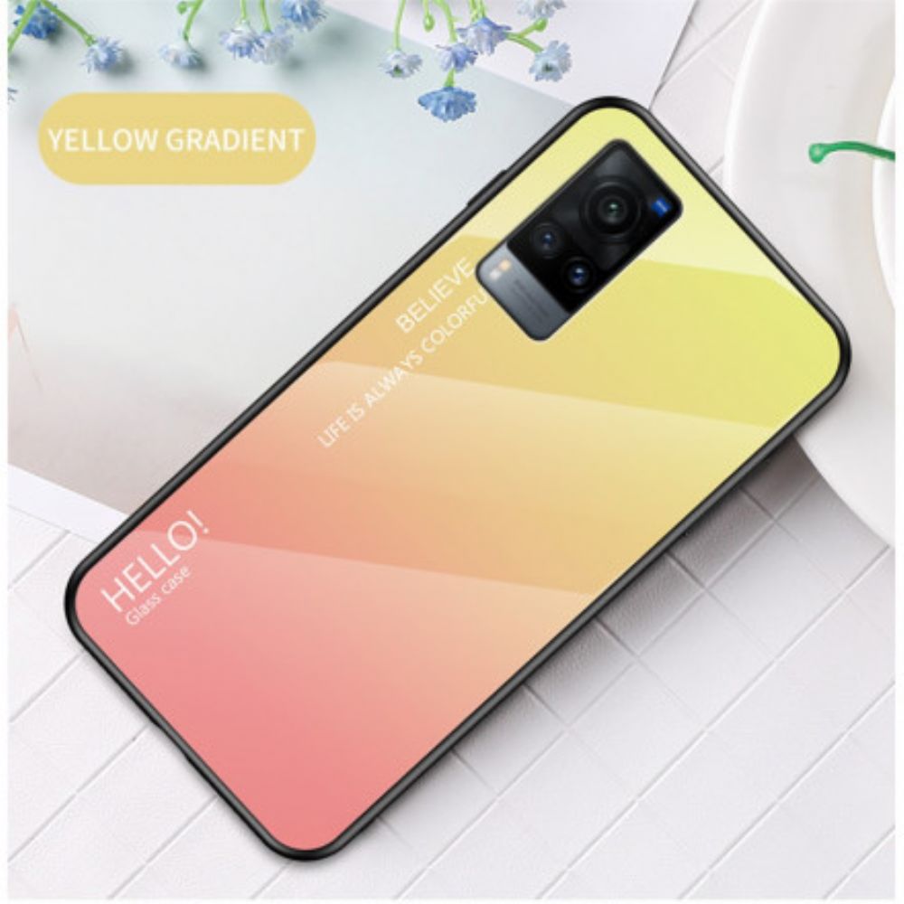 Hülle Für Vivo X60 Hallo Tempered Glass