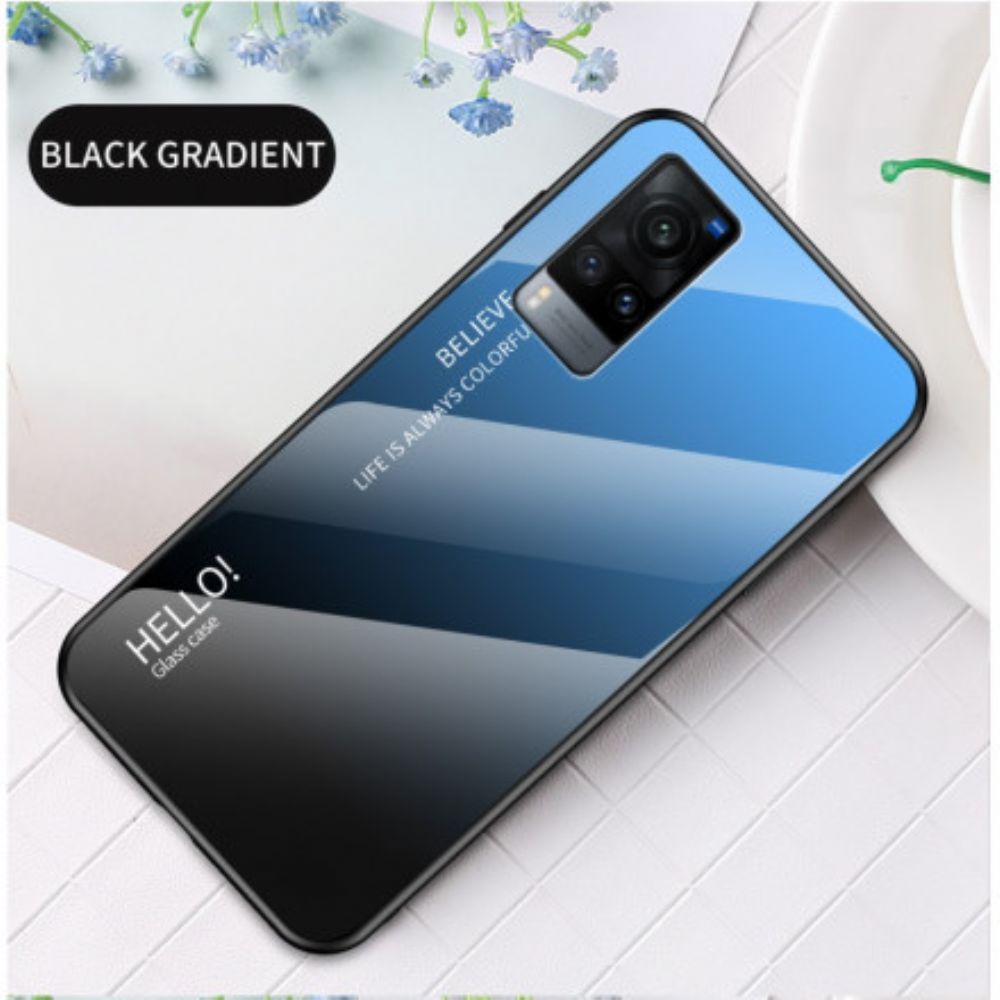 Hülle Für Vivo X60 Hallo Tempered Glass