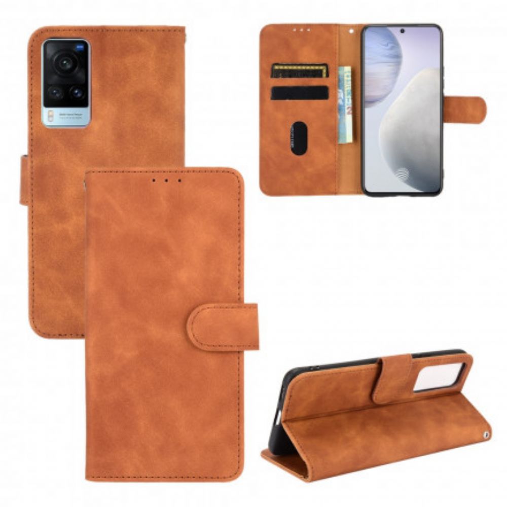 Lederhüllen Für Vivo X60 Leder Im Vintage-stil
