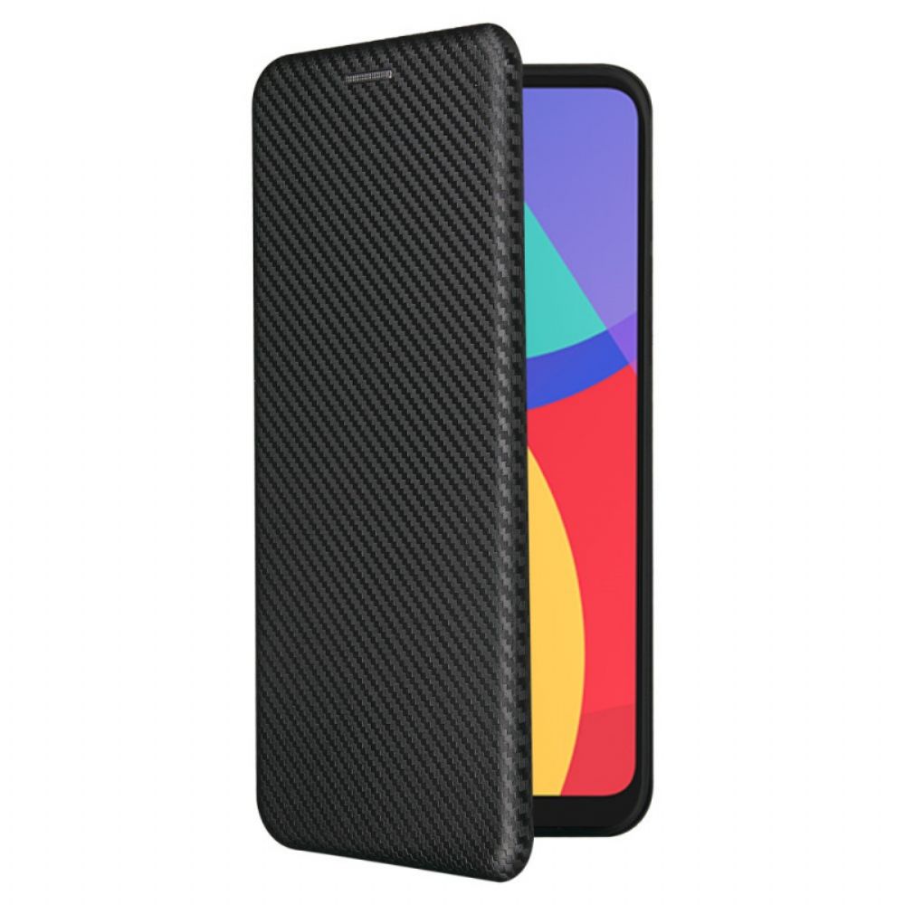 Schutzhülle Für Alcatel 1S / 3L (2024) Flip Case Kohlefaser