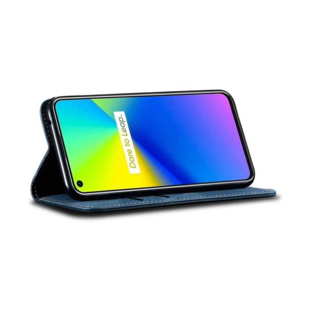 Schutzhülle Für Realme 7i Flip Case Jeansstoff