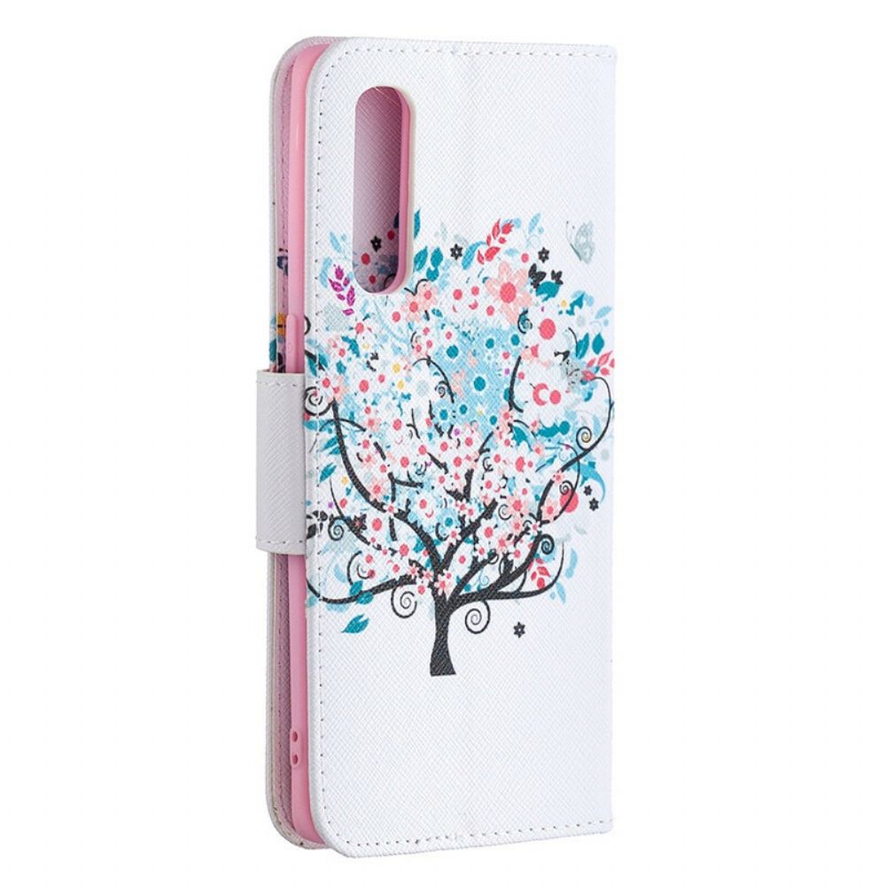 Flip Case Für Oppo Find X2 Neo Blumiger Baum