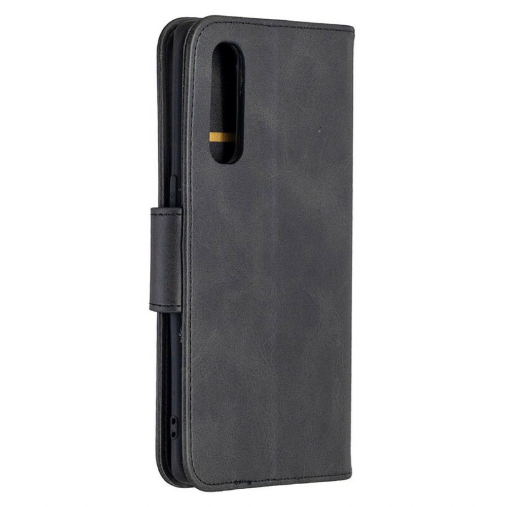 Flip Case Für Oppo Find X2 Neo Flip Case Glatter Schräglappen