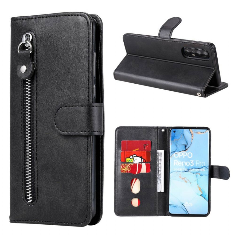 Lederhüllen Für Oppo Find X2 Neo Vintage Geldbörse