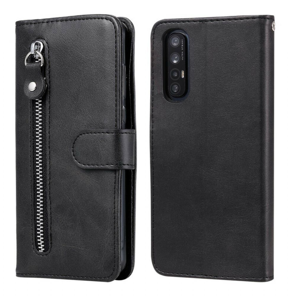 Lederhüllen Für Oppo Find X2 Neo Vintage Geldbörse