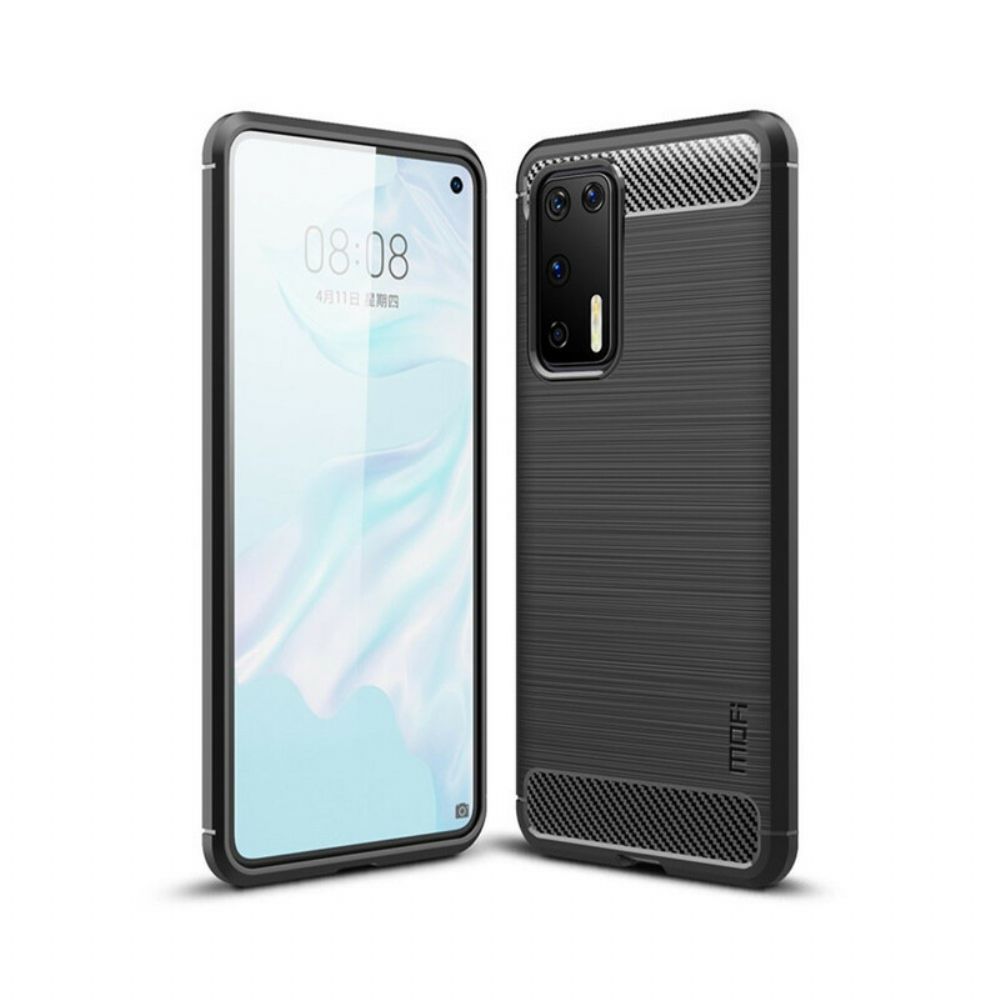 Hülle Für Huawei P40 Mofi Gebürstete Kohlefaser