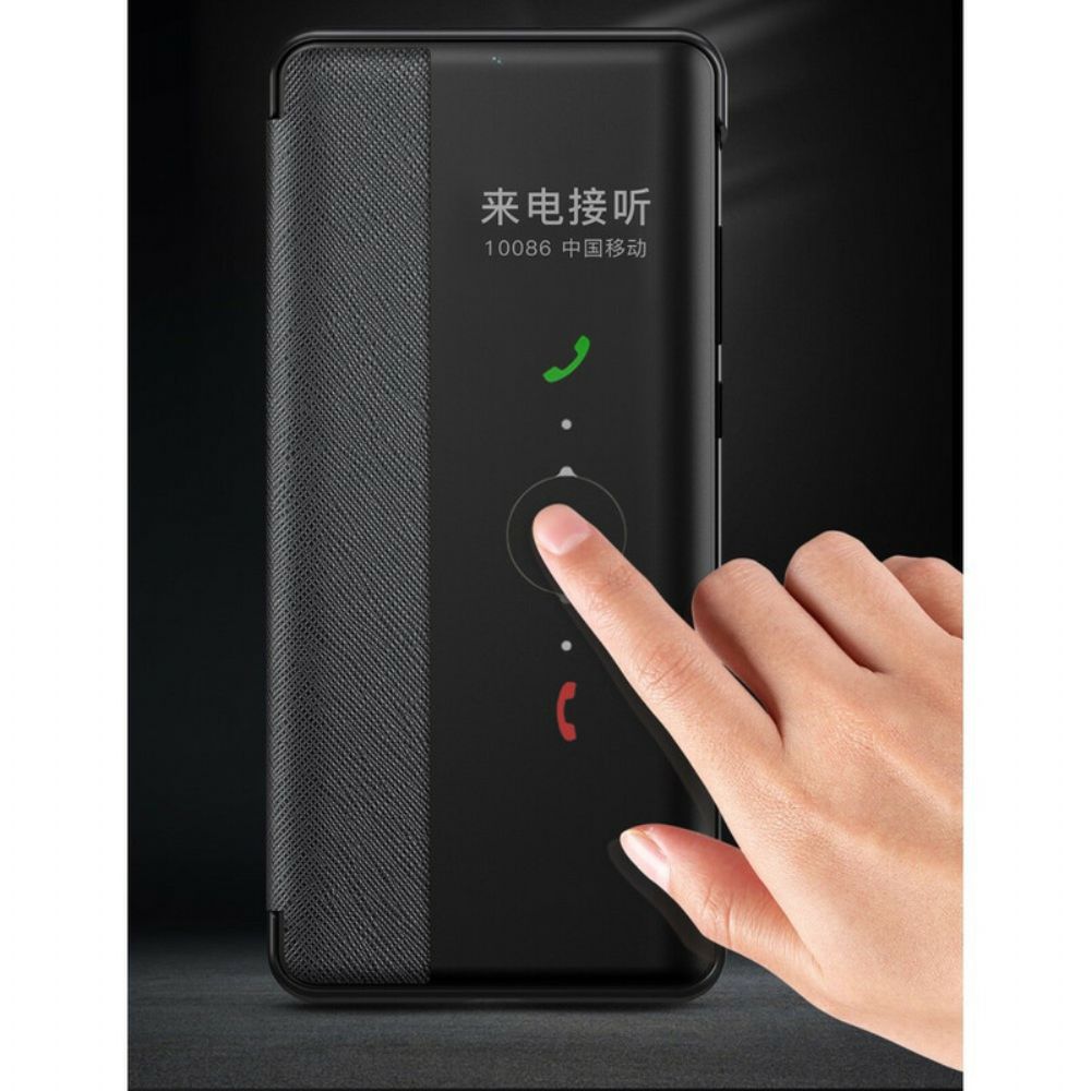 Schutzhülle Für Huawei P40 Texturiertes Kunstleder