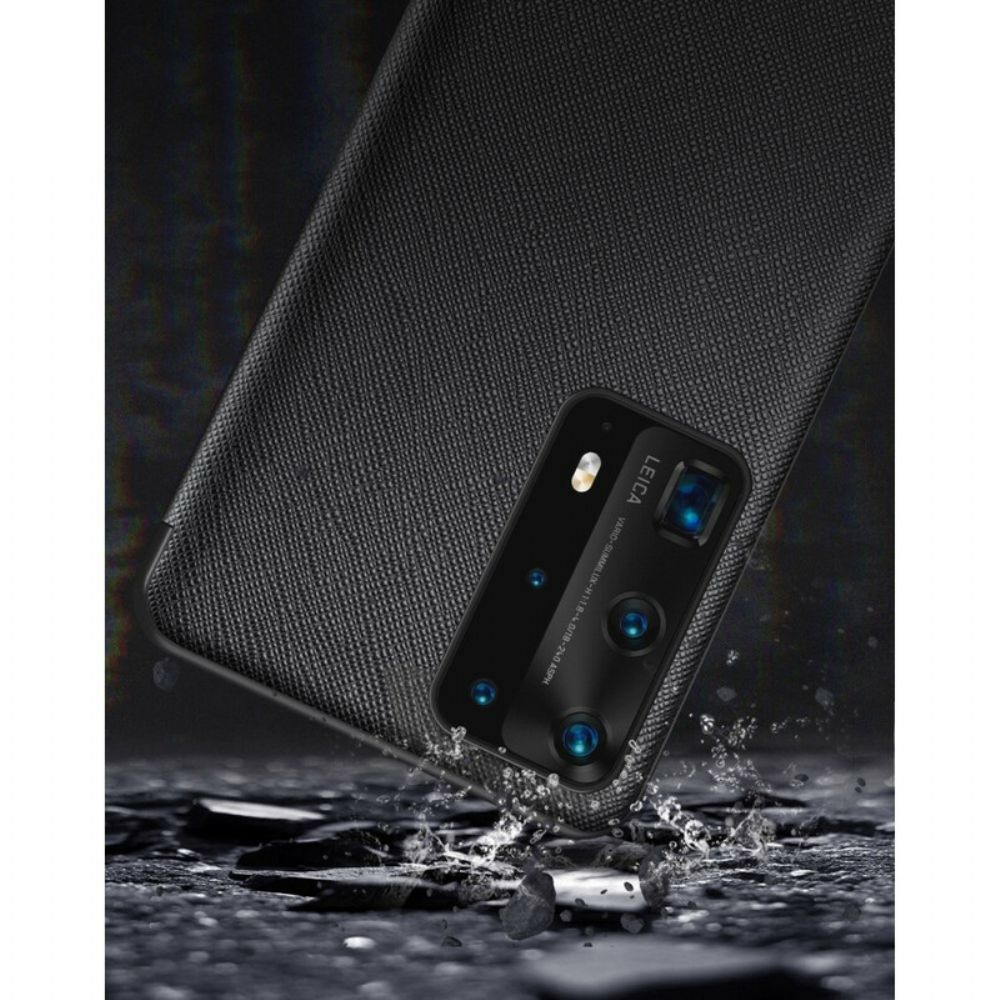 Schutzhülle Für Huawei P40 Texturiertes Kunstleder