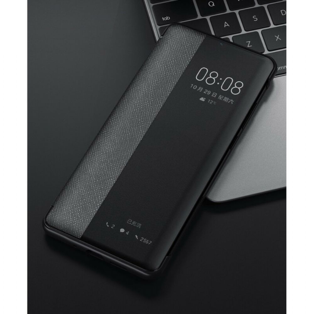 Schutzhülle Für Huawei P40 Texturiertes Kunstleder