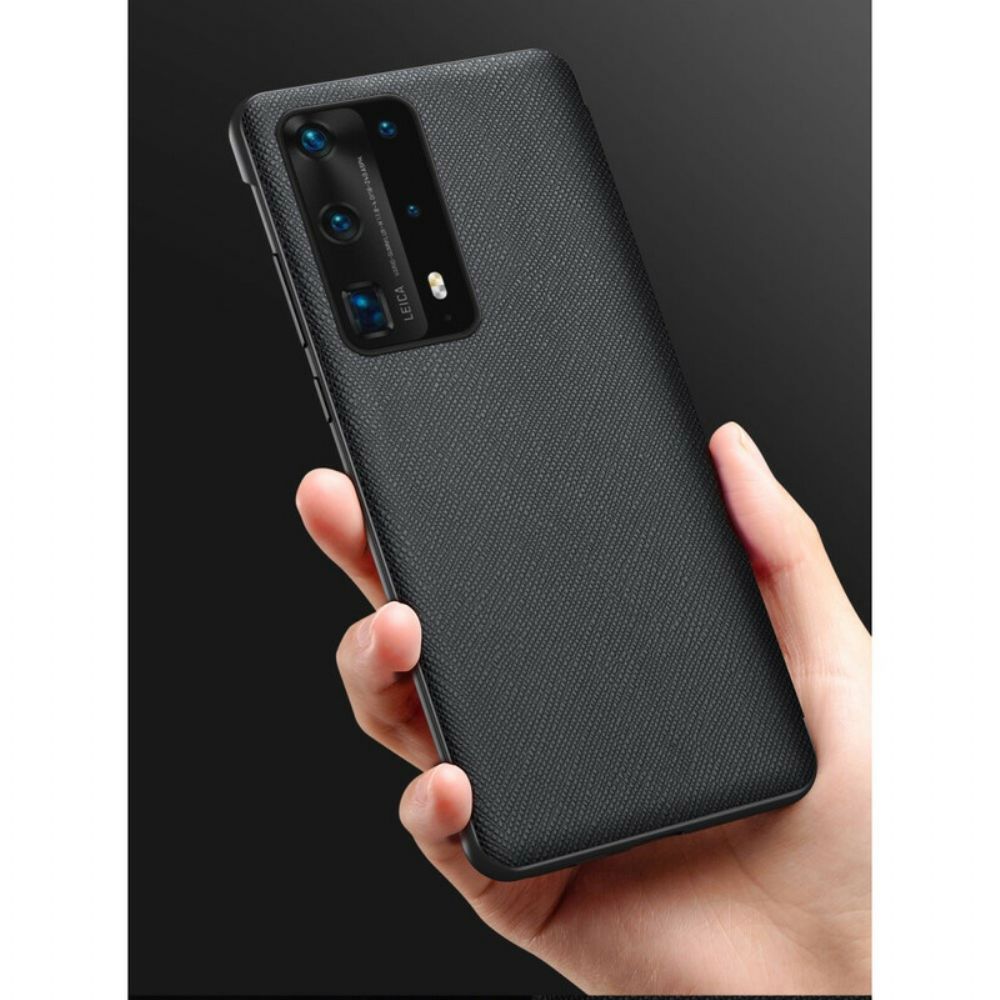 Schutzhülle Für Huawei P40 Texturiertes Kunstleder