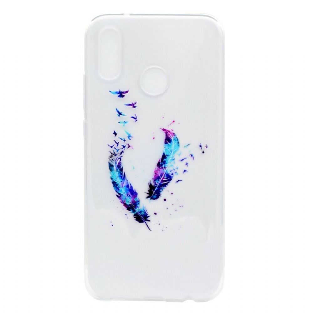 Hülle Für Huawei P20 Lite Transparente Federn